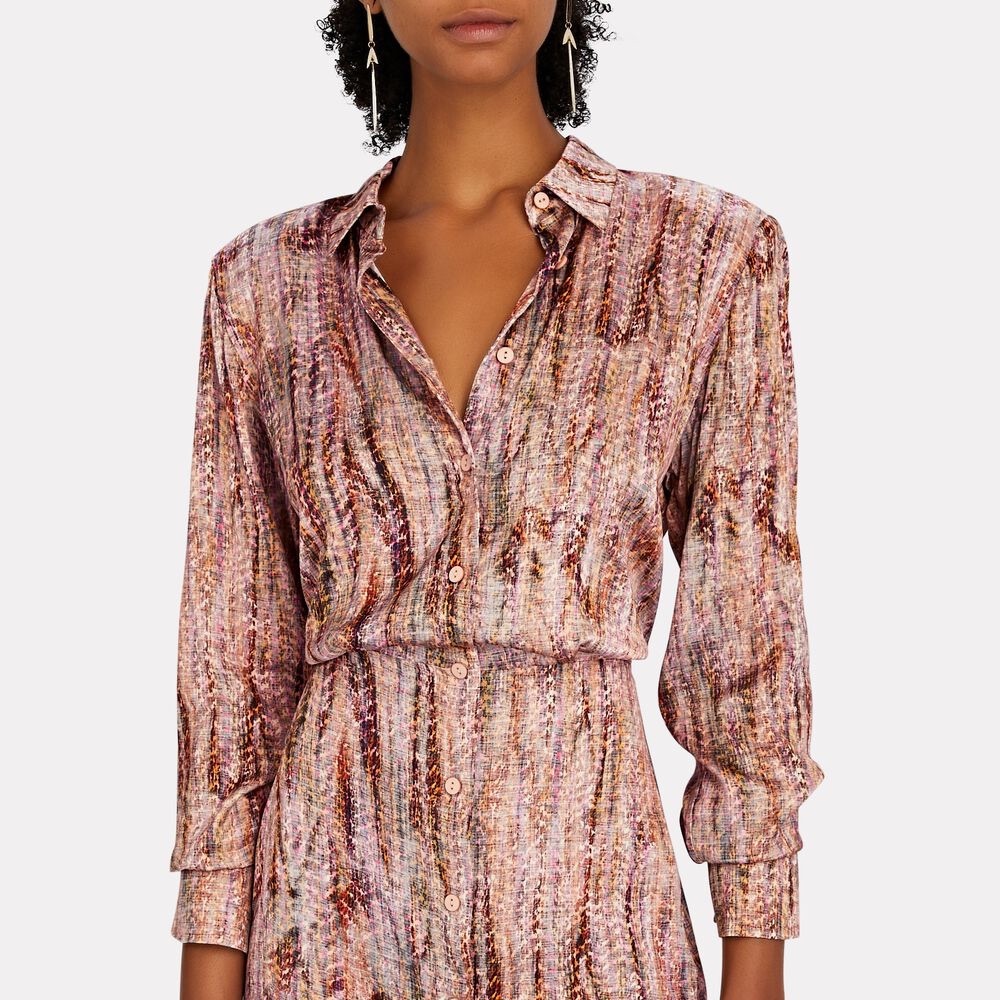 Alexis Ciandra Crepe Mini Shirt Dress Large NWT $498